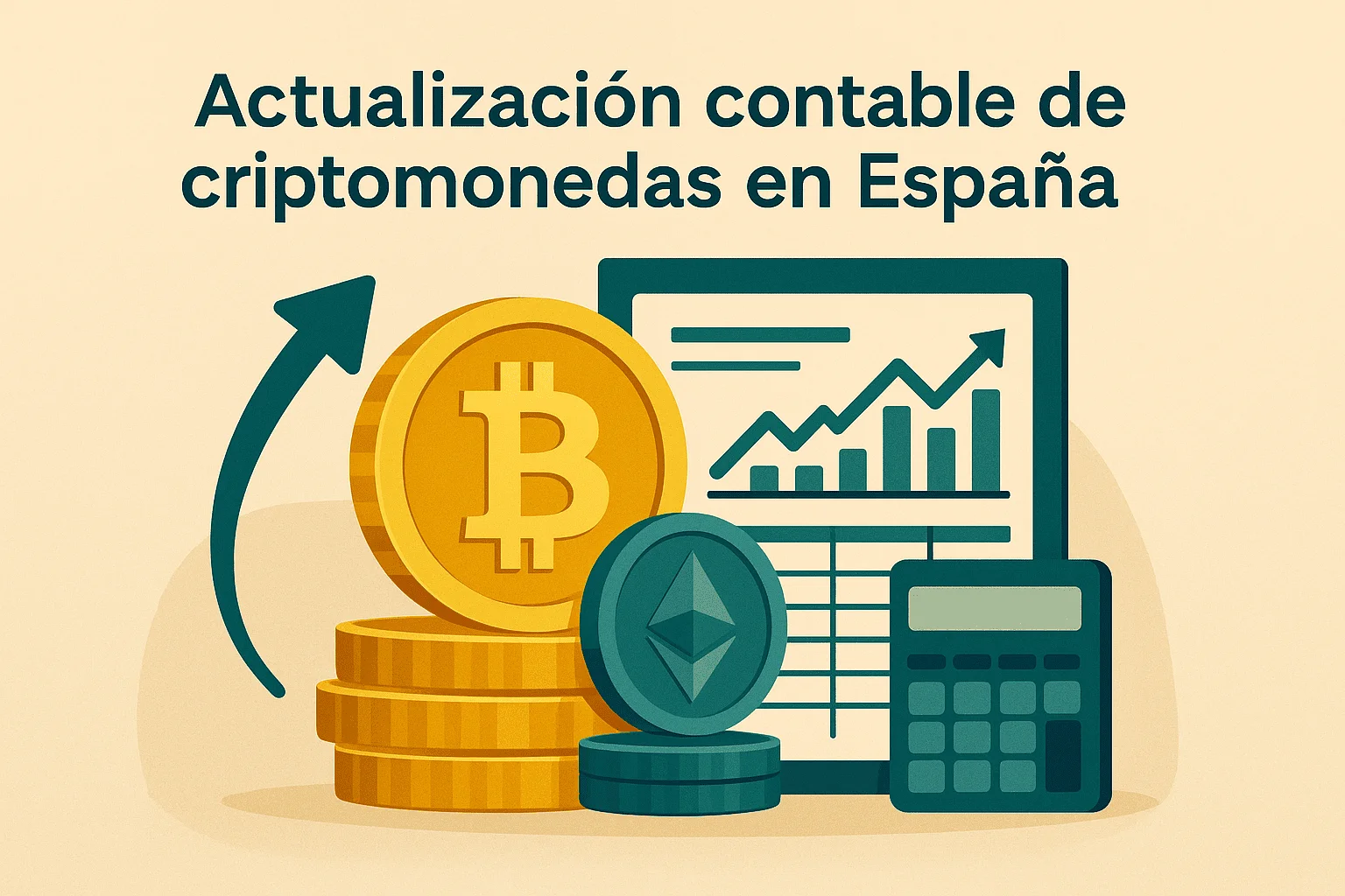 ¿Cómo se actualiza contablemente el valor de las criptomonedas en España?