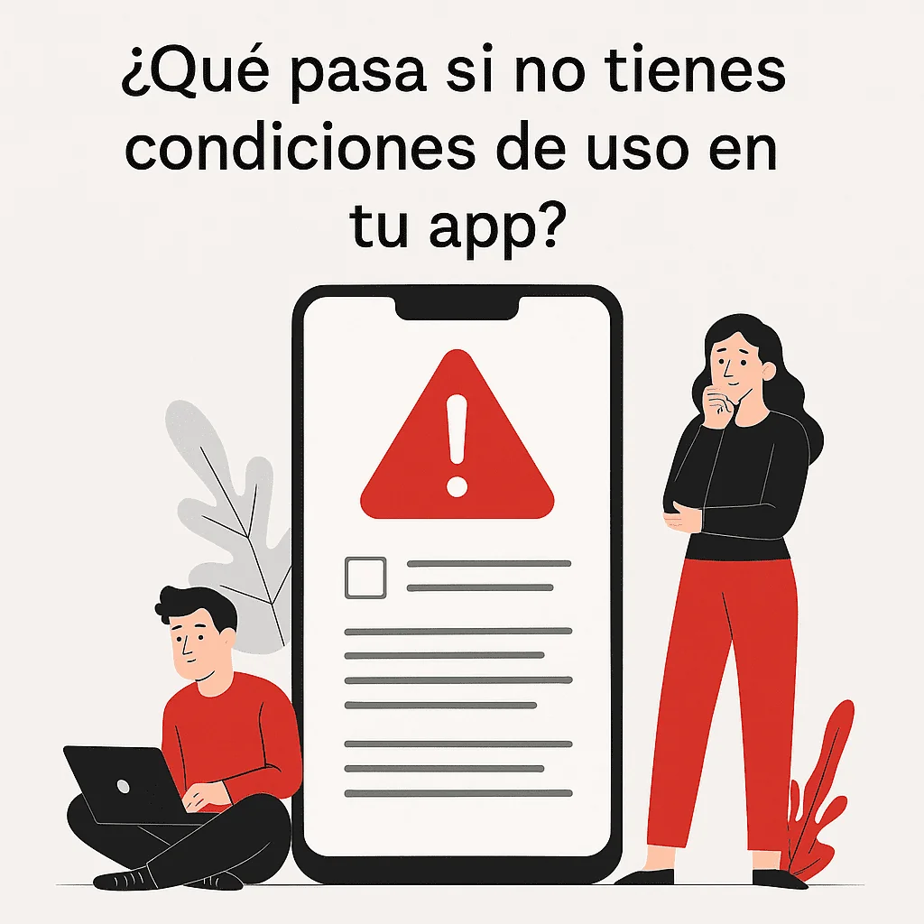 ¿Qué pasa si no tienes condiciones de uso en tu app?
