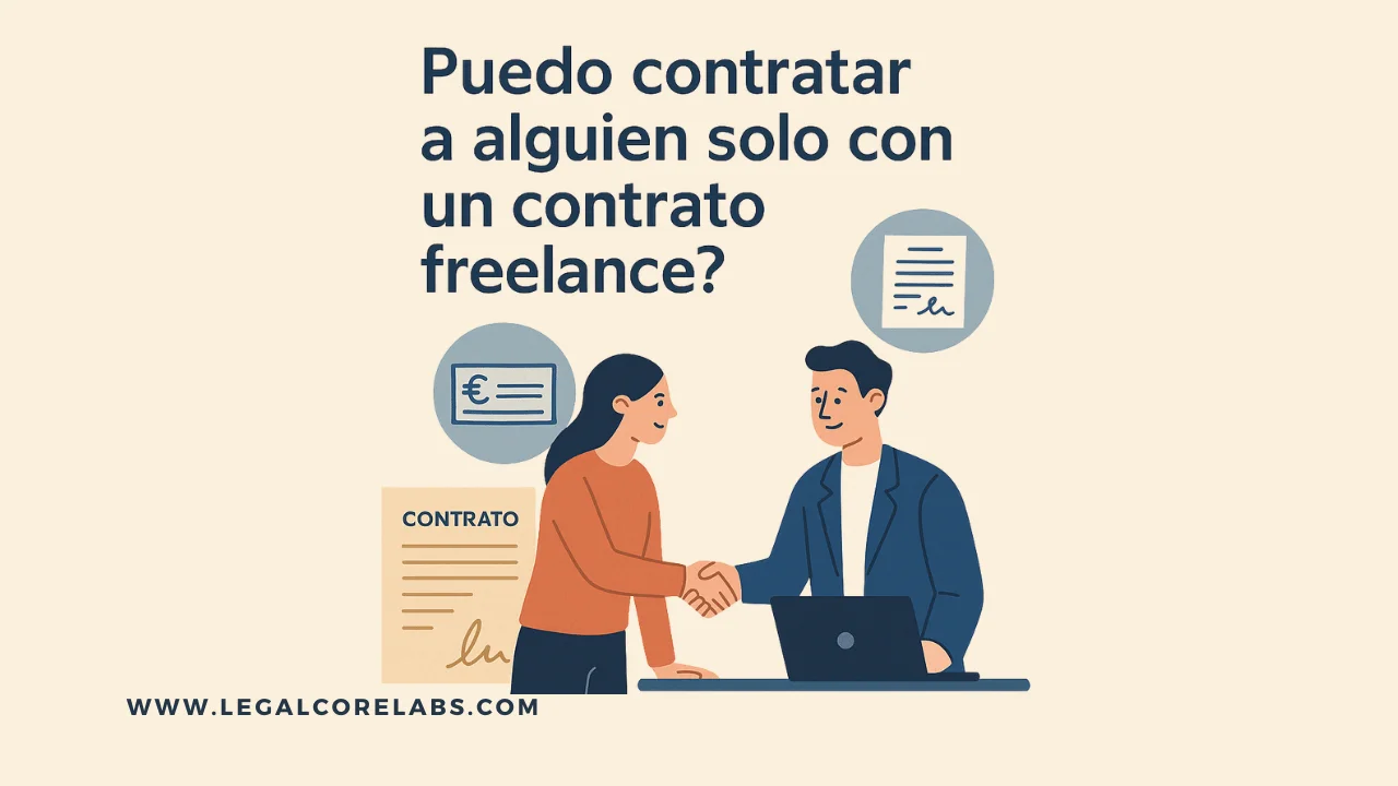 ¿Puedo contratar a alguien solo con un contrato freelance?