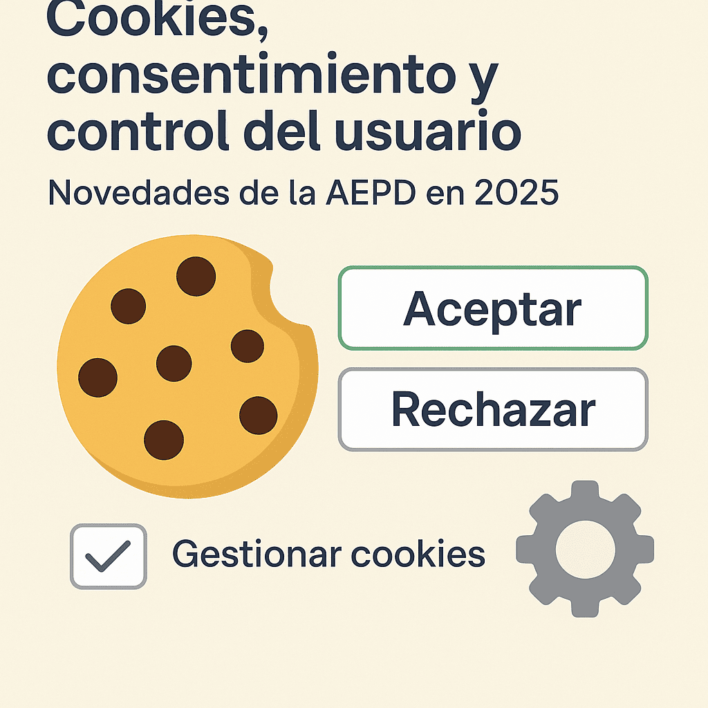 Cookies, consentimiento y control del usuario: novedades de la AEPD en 2025 