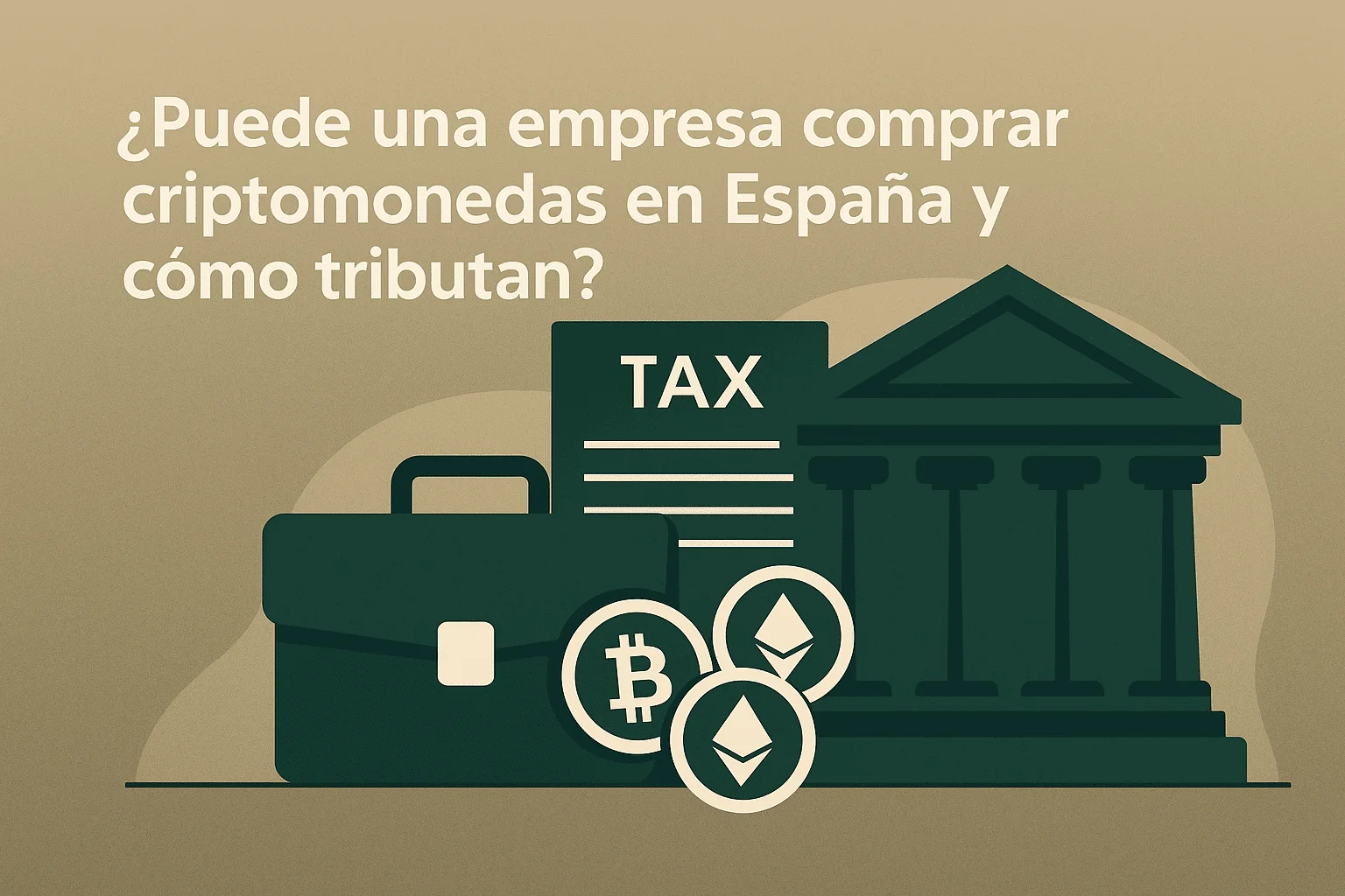 ¿Puede una empresa comprar criptomonedas en España y cómo tributan?